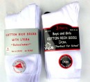 White Cotton Socks with Lycra(3pk)
