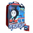 Thomas 1st Class Boys Large Rolling Pilot Trolley- 17inches (with bonus wallet)