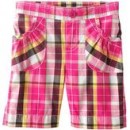 Jumping beans Plaid woven bermuda shorts - girls' 6mths, 2-3yrs