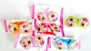 Spongebob & Minnie Mouse Hair packers- Assorted shapes & colours- Pack of 6