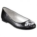 Girls' Xhilaration® Genice Ballet Flat - Black- OUT OF STOCK