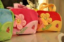 Plush Flower Handbag for Girls