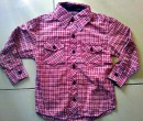 Lee Cooper Boys Plaid Convertible Long sleeve shirts- 4-5yrs