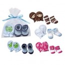 BabyPlus Socks And Mittens Set - Pink, Blue, Green