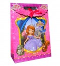 Character Gift Bags with Ribbon-Princess,mickey, minnie, Cars sofia the first(A4 size)- pack of 12