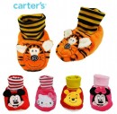 Carter's Just One Year Baby Plush Socks Booties- Pooh, Tiger, Minnie and Hello kitty (0-6mths)