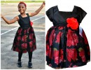 La Princess Floral Gown- Big Sis & Little Sis Dress- 12mths, 18mths, 24mths
