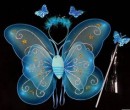 Double Layered Dress Up Fairy Fairies Wing with Headpiece and wand