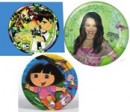 Character Party Plates(Plastic)- assorted xters- PACK OF 6