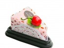 Cake Slices Towel with Cherry topping- Novelty Gift