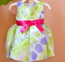 Bonnie jean Circles Sleevless Ribbon Dress (2, 3yrs)