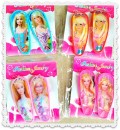 Barbie Hair Clips- Assorted designs (Set of 4pairs)