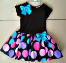 Angel Inspiration Blue ribbon Dot Party Dress- 2yrs (15% OFF)
