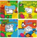 Mini Magic Color Books: My Pets, Jungle Animals,Baby Animals, Farm Animals,  [Hardcover]
