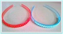Girls Bead & Gem Stone plastic Alice bands