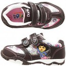 Girls' Dora Glitter Double Strap Trainers- US Size 7