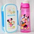 Disney Minnie & Princess Combo Lunch Set- Water bottle & Airtight Food Plate
