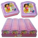 Bread-Shaped Sandwich Plate- Dora & Spiderman