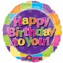 Anagram Happy birthday to you foil balloon