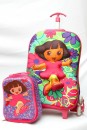 Dora the Explorer 3D Eva Trolley Bag and Lunch Bag set- NEW