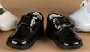 Mabini Infant boys Patent Shoes (size 3, 4, 5, 6, 7)- BLACK ONLY