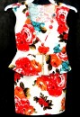 Kidz Winc Floral Peplum Dress & Necklace - 3-10yrs