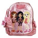 Bratz Girls Pink School Backpack with Bonus Mini-purse