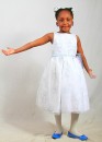 Picture Perfect by Youngland white & blue beaded dress- 6yrs (25% OFF)