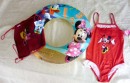 Disney Minnie Mouse 3pc Swim Gear- Swimsuit, Swim ring and Swim bag