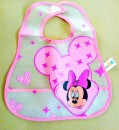 Minnie Mouse Wipe off PVC Bib- One size- OUT OF STOCK