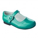 Cherokee Girls Teal Green Mary Janes Shoes- Size 10
