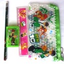 Stationery Collection- Pencil bag, pencil, eraser, sharpener, Ruler