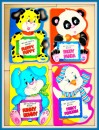 My Giant Activity book- Baby Panda, Funny Bunny, Fluppy Puppy, Perky Penguin