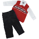  Good Lad Boys 3 pcs set- Vest, Shirt and Corduroy Pants- 4, 5, 6, 7yrs