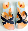 Replay & Sons Denim Eva Foam Sandals