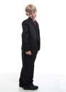 Boys 5 pcs Formal Suit Set- Jacket, Shirt, Waist Coat, Tie and Trousers- 10, 12, 14yrs (Brown & Black)