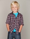 Authentic Graphite Plaid Print Woven Shirt – Boys 2-6yrs