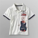 Toughskins Toddler Boys Polo Shirt-RockStar -24mths