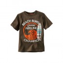CARTERS BOYS BROWN SHORT SLEEVE -BEACH BUMS TEE SHIRT- 6mths