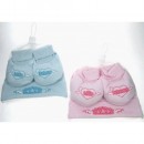 SOFT TOUCH LITTLE PRINCE/PRINCESS HAT AND BOOTEE SETS