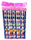 12 pack Character pencils with eraser toppers (sold in dozens)