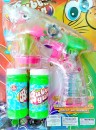 Large Bubble Gun with 2 bubble jars-with Light- battery powered