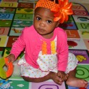 Mon Caramel Baby Girl 2 piece dress and Shrug set- 6mths