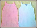 Faggotino Girls vests- 2 colours- pink & white- 24mths
