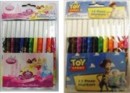 Disney 12pc Markers- Mickey, Toystory