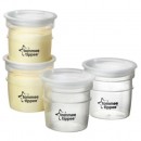 Tommee Tippee Closer to Nature Milk Storage Pots - 4 Pack