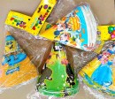 Character Cone Hats- small size- Princess, Ben10, Spongebob, Mickey