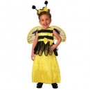  Honey Bee Toddler Stripe Dress W/ Bow & Antennae Headband (1-2yrs)