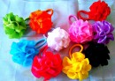Colourful Organza Ruched Hair Packer