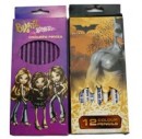 Batman & Bratz 12pc Colour pencils